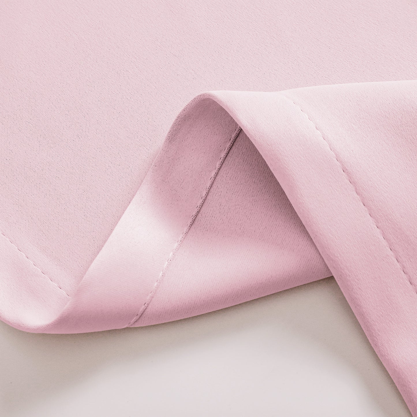 Verdunkelungsvorhang Zweilagig mit Voile-Overlay Rosa Grau 1 Panel