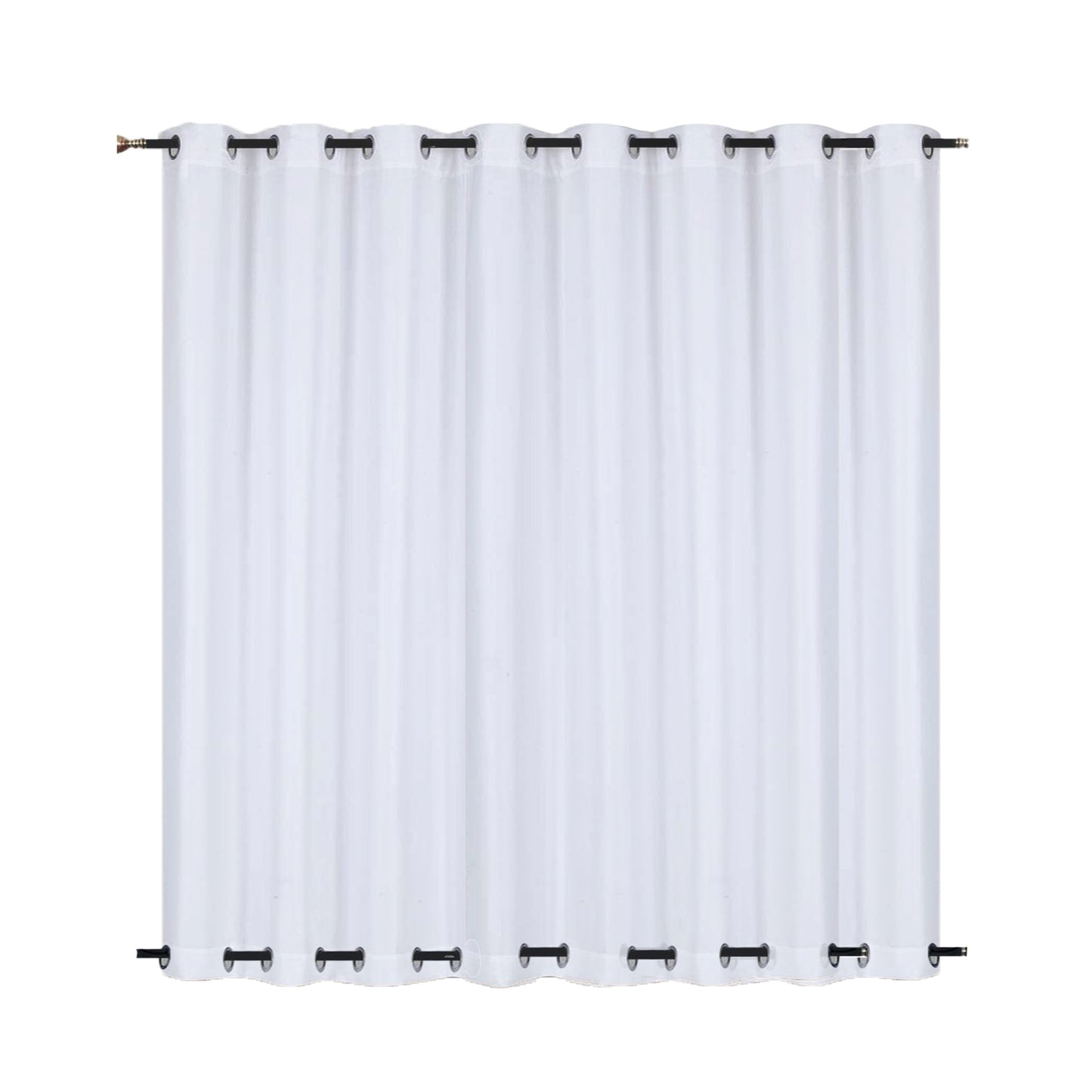 Outdoor Gardine Halbtransparent undWinddicht Wasserabweisend Weiß 1 Panel