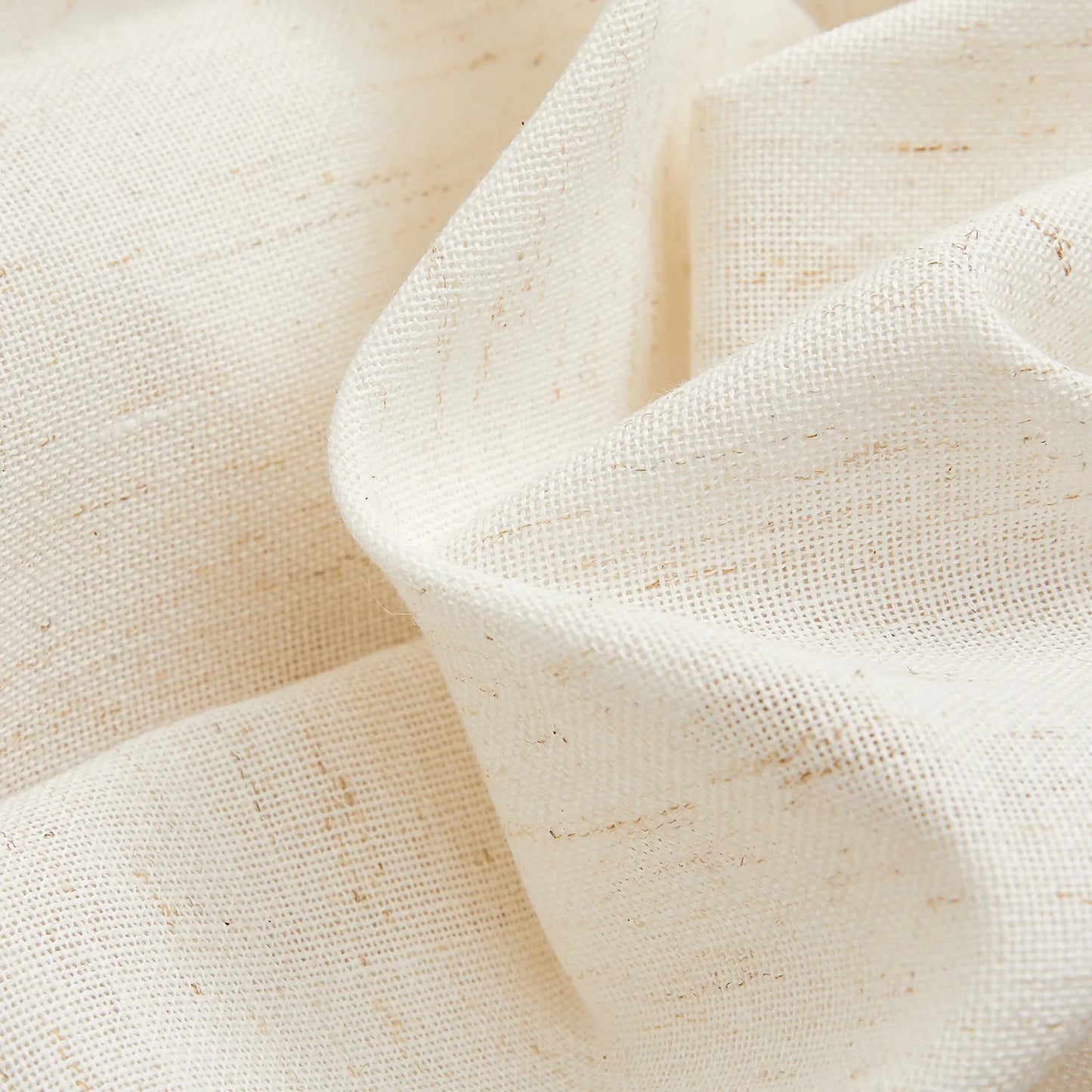 Transparent voile curtain in linen look, made to measure – Luvia