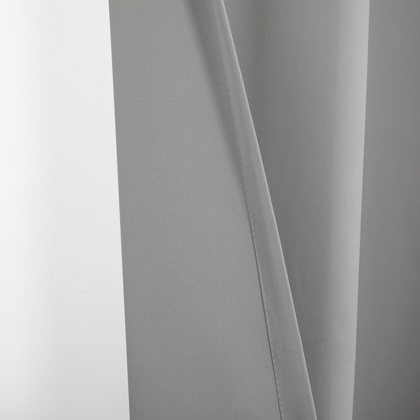 Verdunkelungsvorhang Zweilagig mit Voile-Overlay Rosa Grau 1 Panel