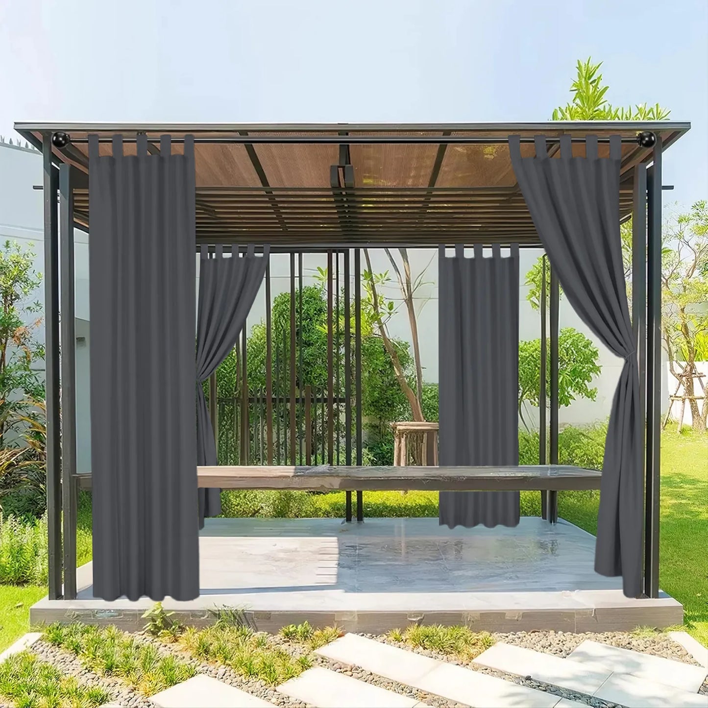Weatherproof outdoor thermal curtain made to measure · Norvella