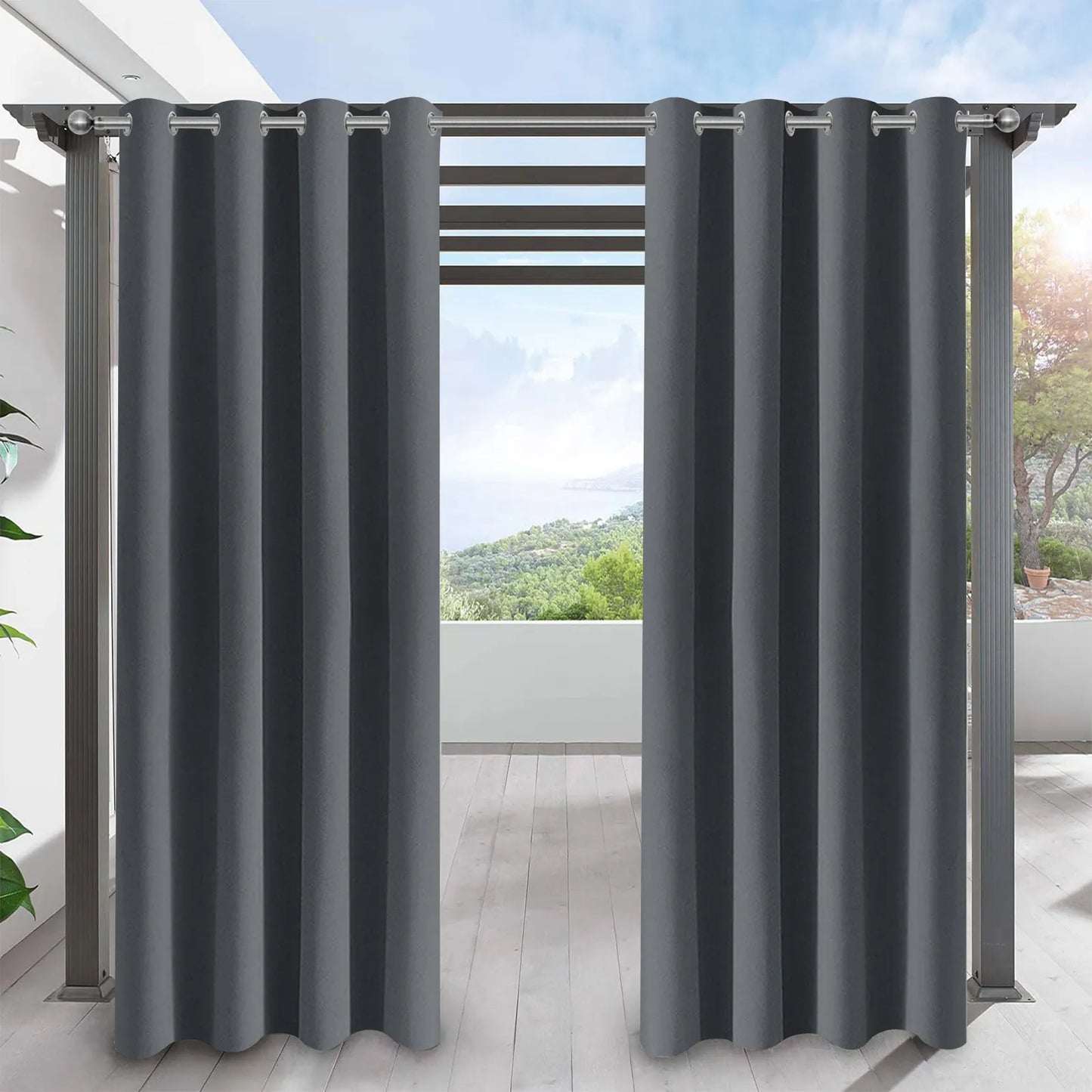 Water-Repellent Outdoor Thermal Curtain Made to Measure · Varexo