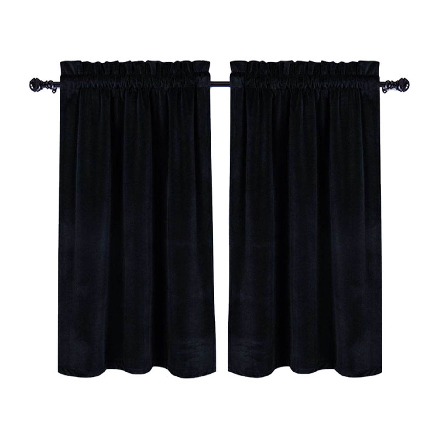 Velour Animal Print Curtains for Motorhomes and Caravans – Set of 2