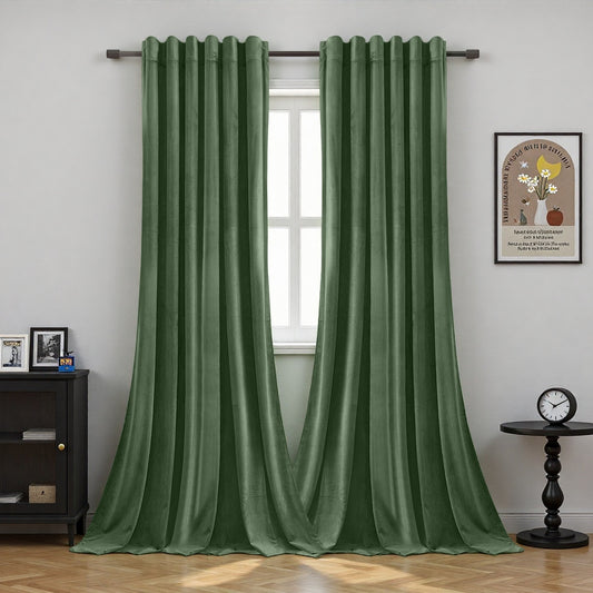 Thick velvet curtains made to measure · Verona