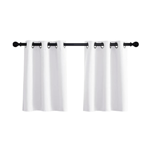 Short curtain blackout – Blackout Tier Curtain with eyelets, 5 colors