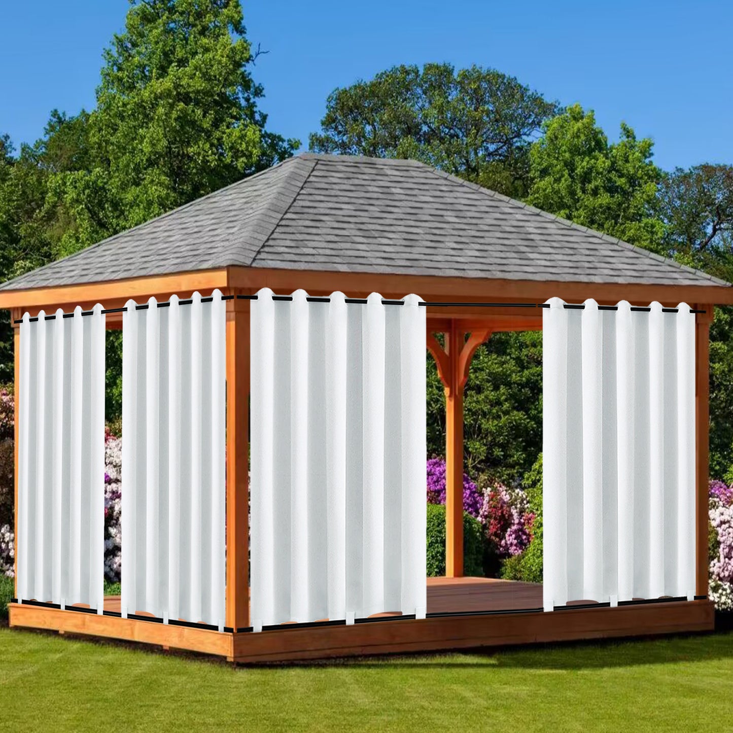 Extra Breiter Outdoor Vorhang – Wasserdicht und Winddicht, 180 cm Breite