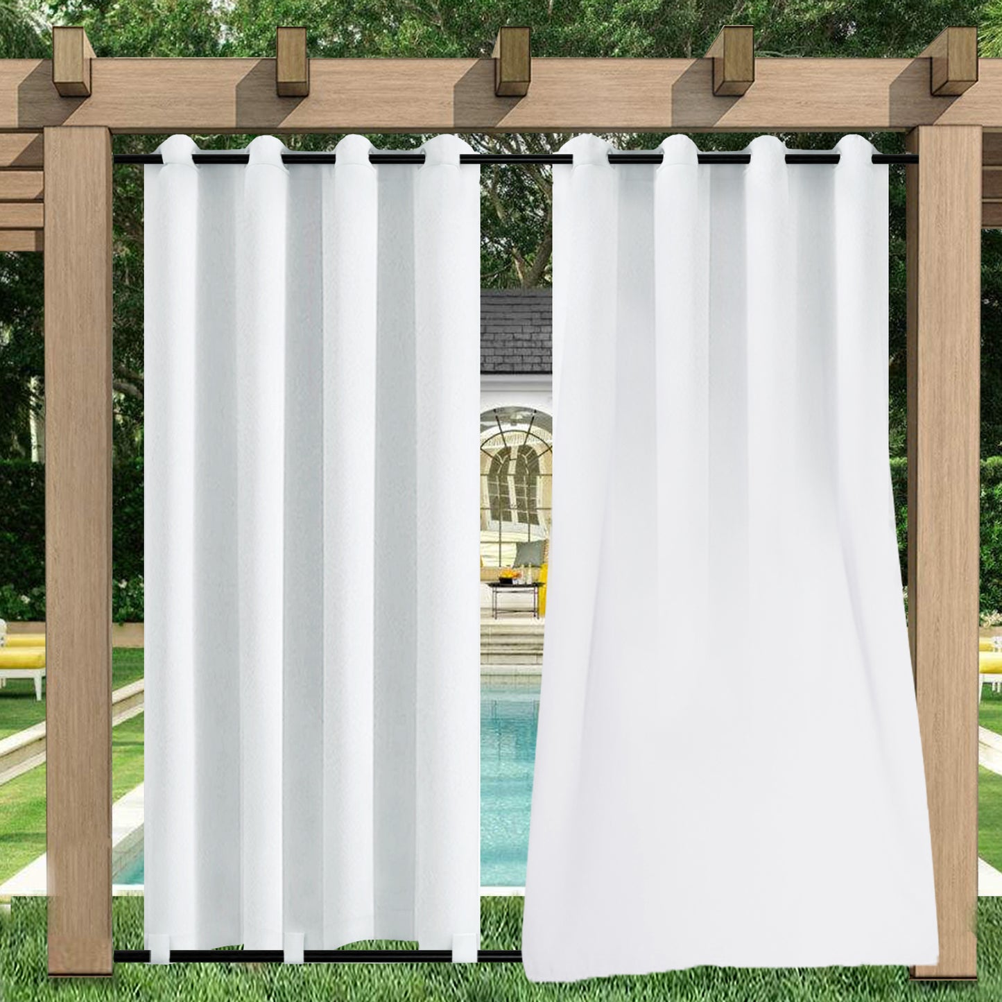 Outdoor Vorhang Wasserdicht und Winddicht Wärmedämmend 1 Panel