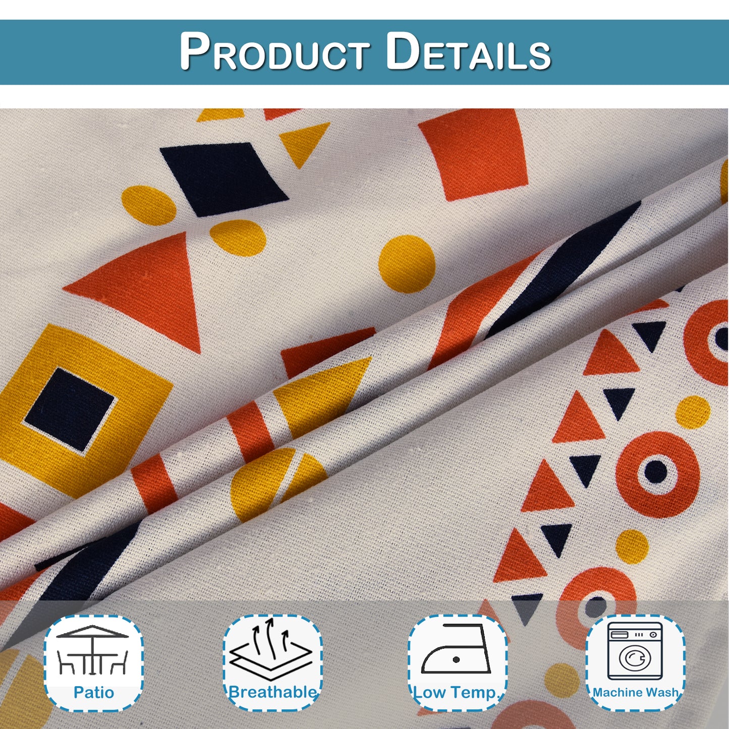 Patio Waterproof Outdoor Curtain Eyelet 2 Panels