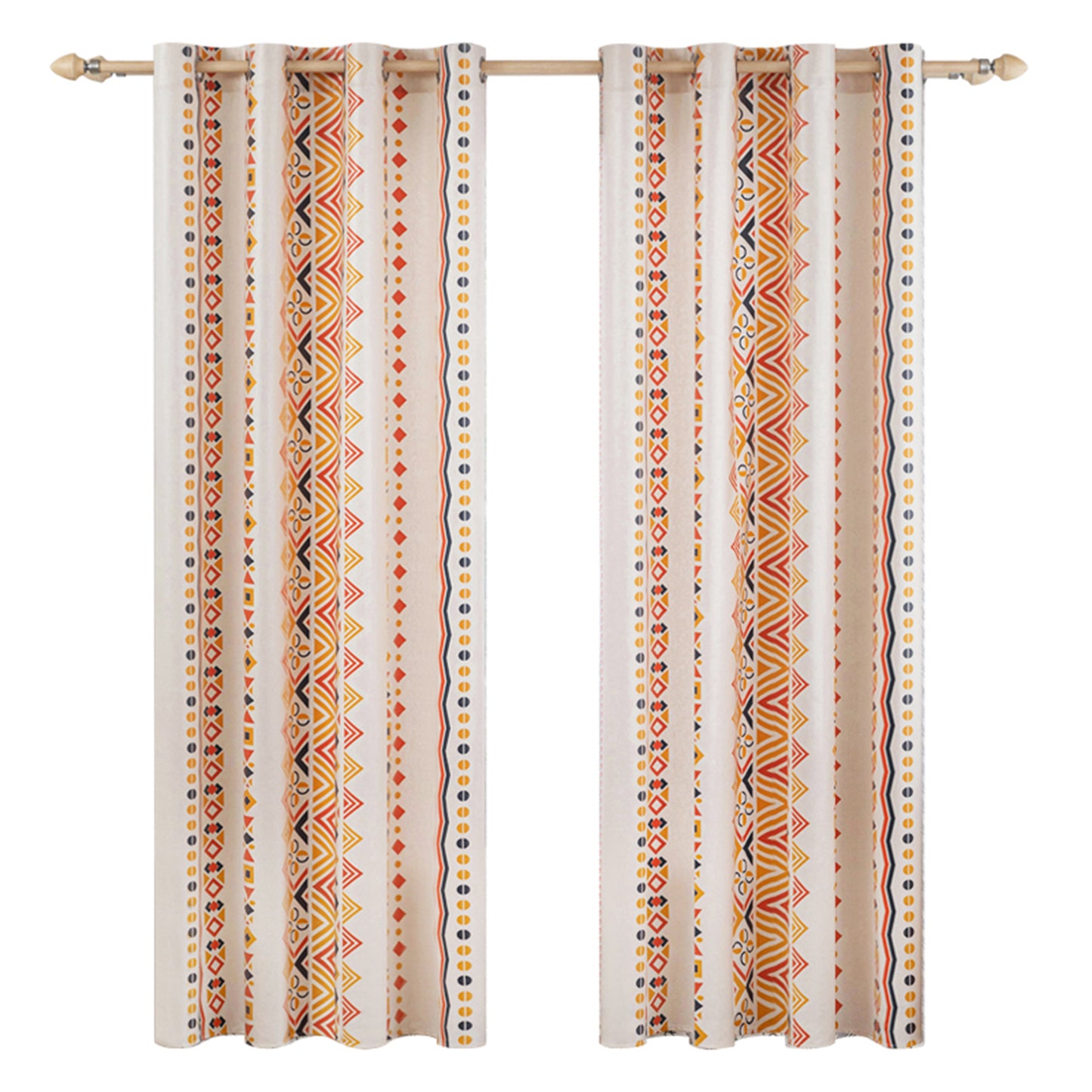 Patio Waterproof Outdoor Curtain Eyelet 2 Panels
