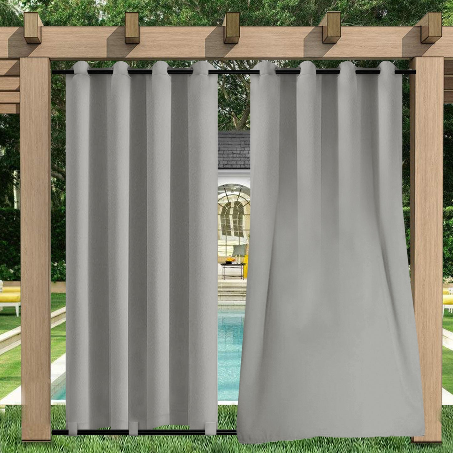 Outdoor Vorhang Wasserdicht und Winddicht Wärmedämmend 1 Panel