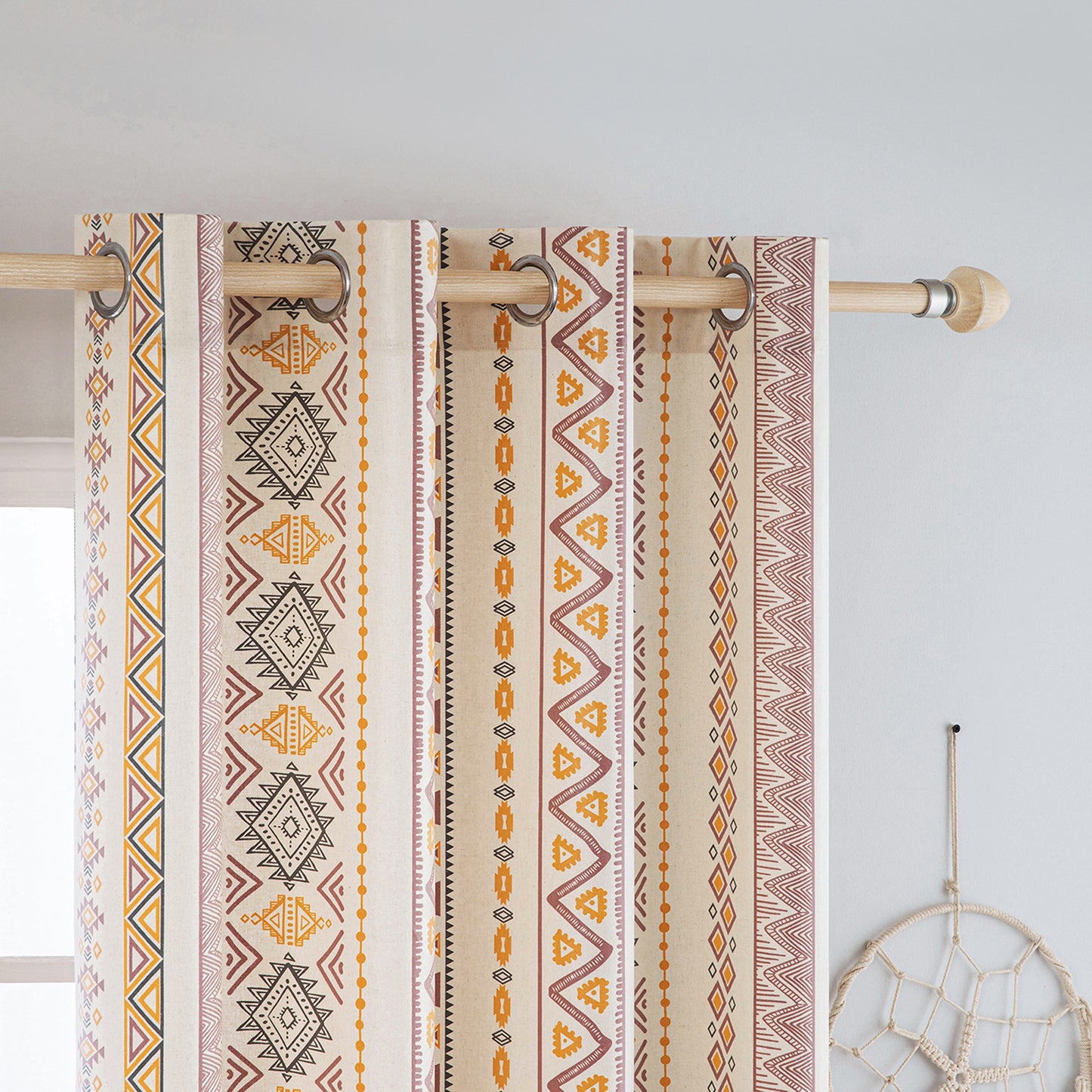 Patio Waterproof Outdoor Curtain Eyelet 2 Panels