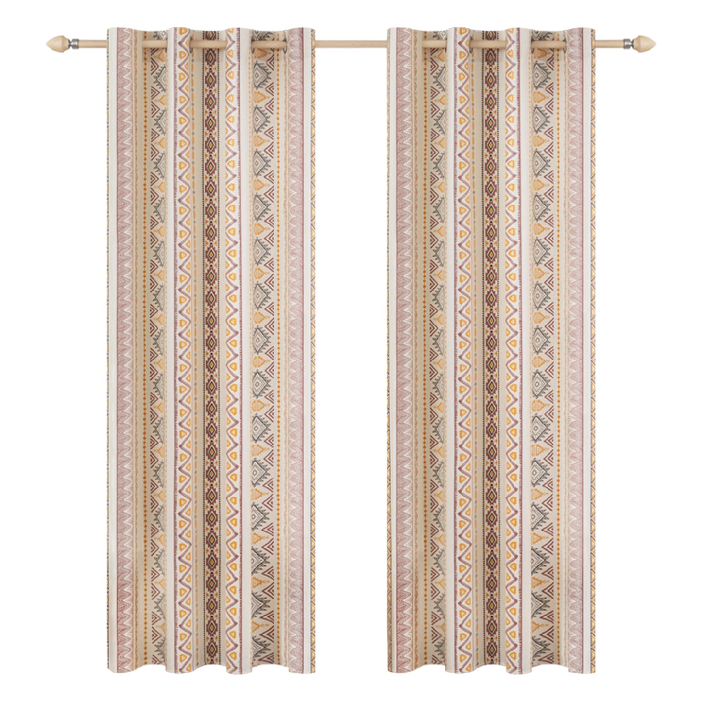 Patio Waterproof Outdoor Curtain Eyelet 2 Panels