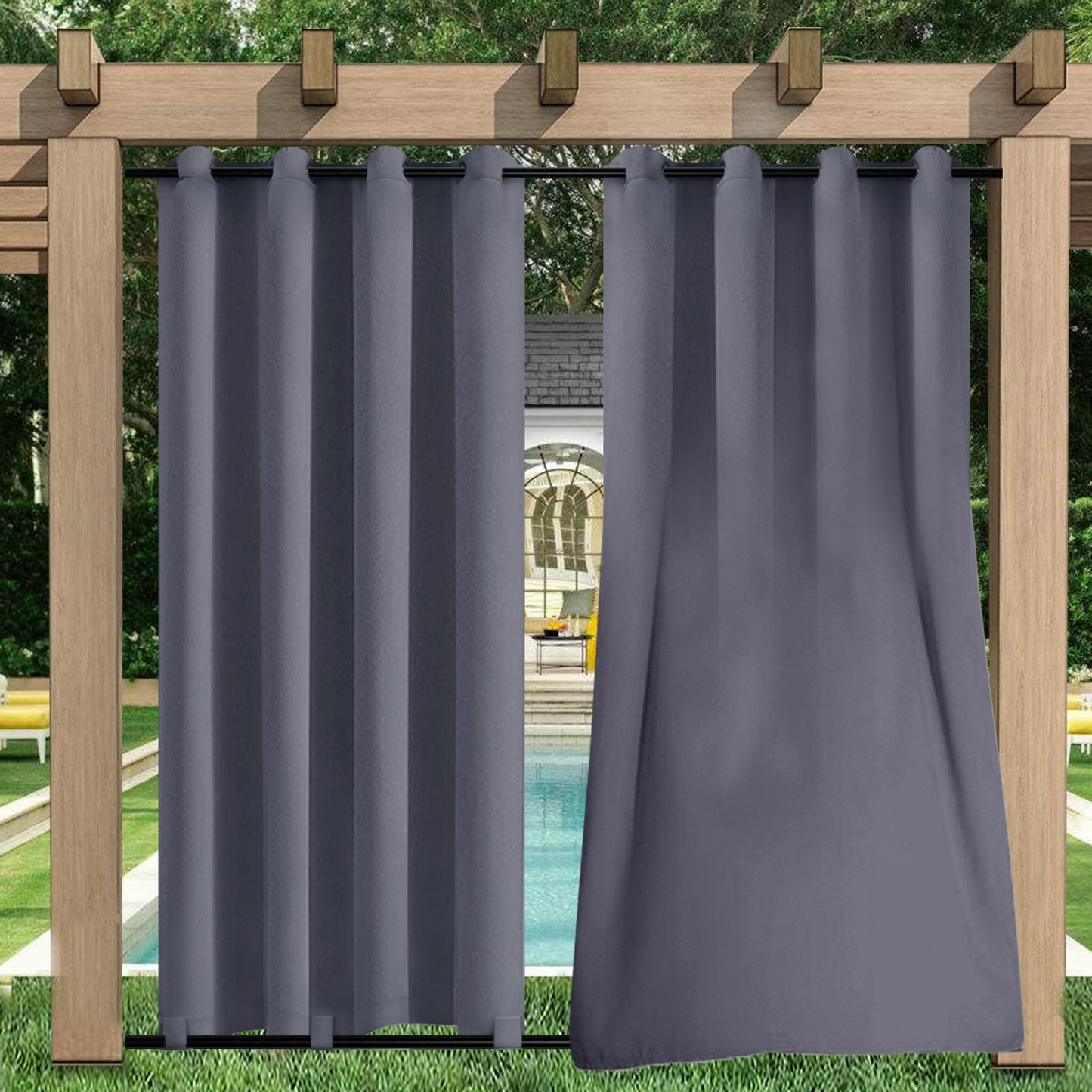 Outdoor Vorhang Wasserdicht und Winddicht Wärmedämmend 1 Panel