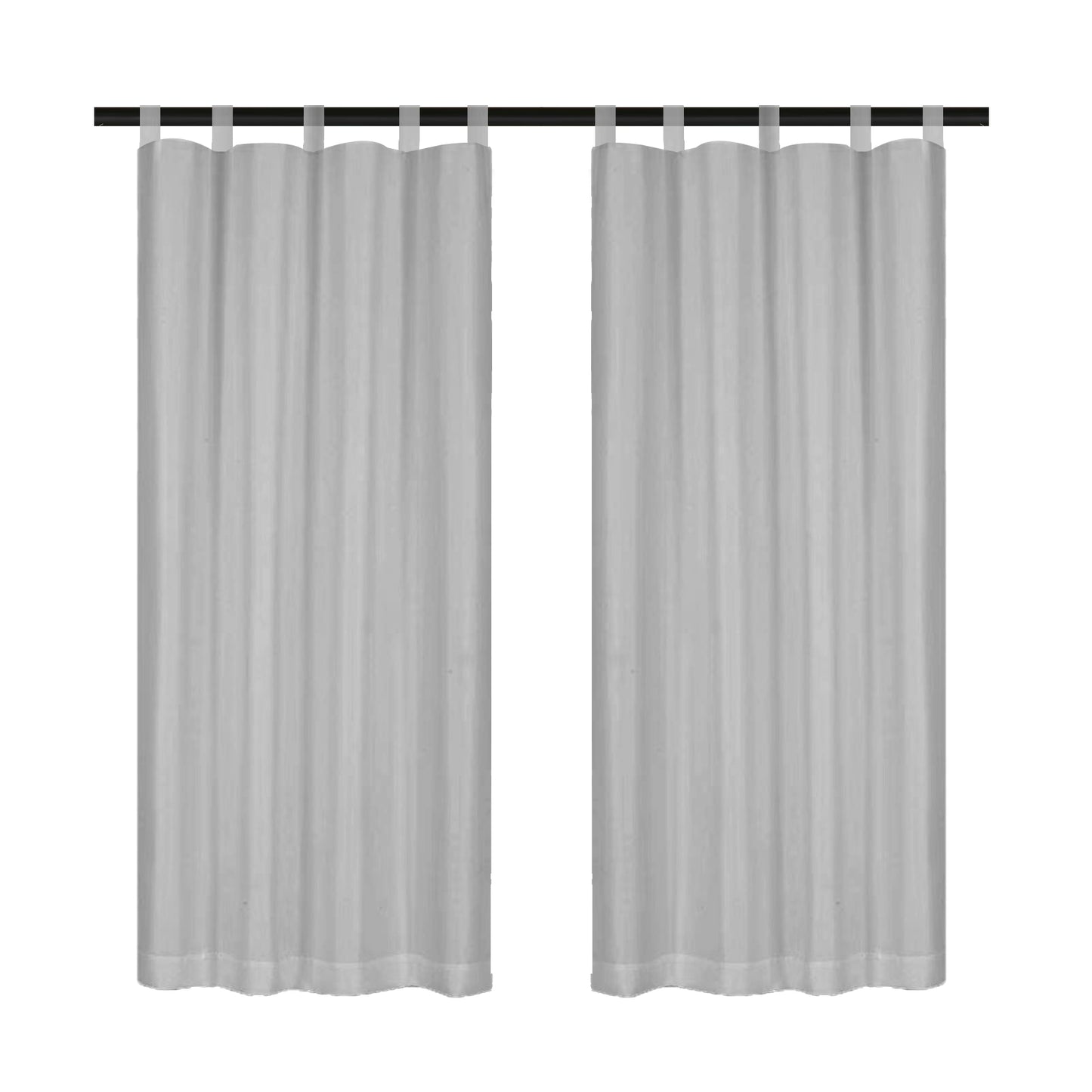 Outdoor Gardine – Wasserdichtes Voile, Tap Top, Weiß, 132 cm Breite