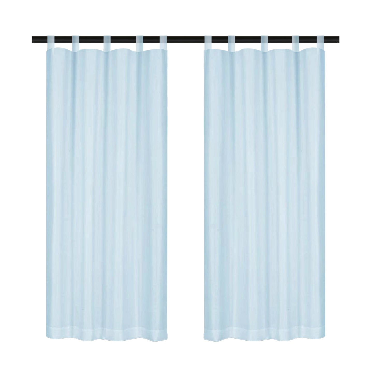 Outdoor Gardine – Wasserdichtes Voile, Tap Top, Weiß, 132 cm Breite