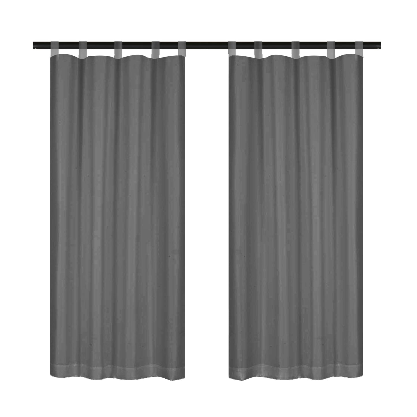 Outdoor Gardine – Wasserdichtes Voile, Tap Top, Weiß, 132 cm Breite