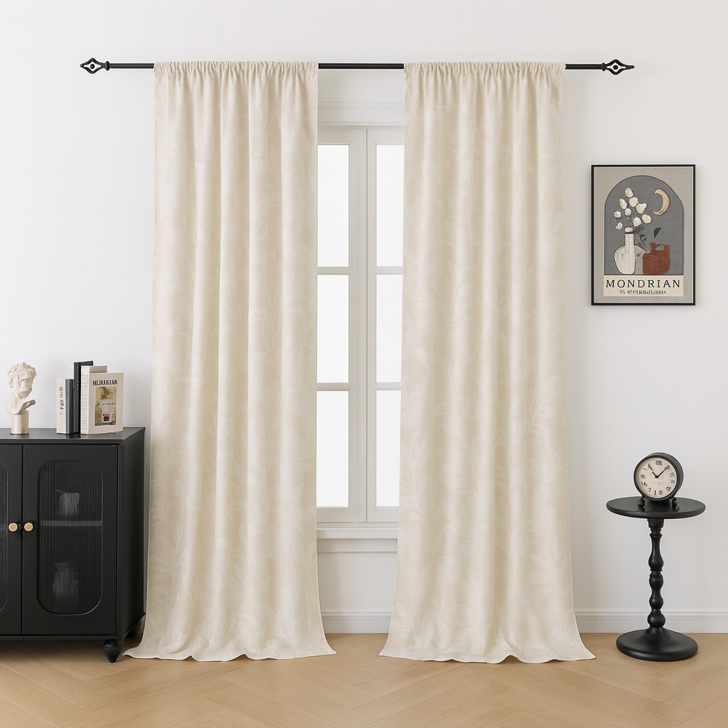 Natural custom-made curtains · Botanica