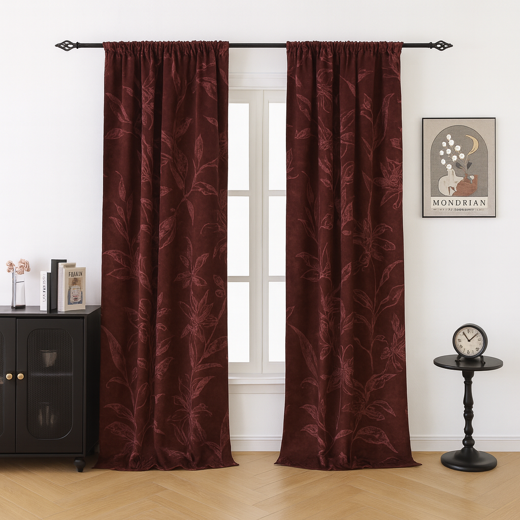 Natural custom-made curtains · Botanica