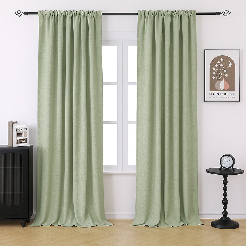 Minimalist custom-made curtains · Linz