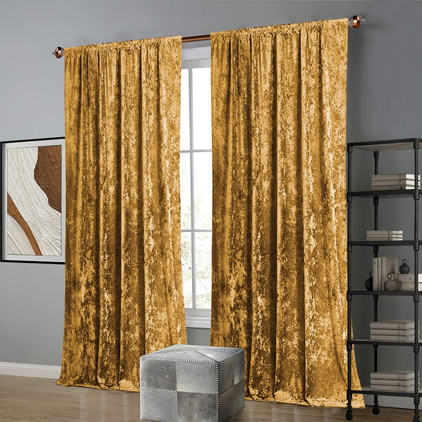 Velvet Curtain – Opaque, light and heat protection, 3 colors