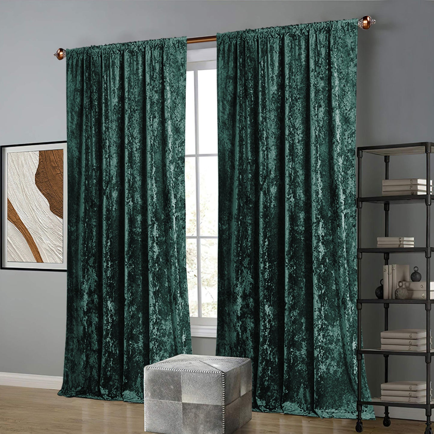 Velvet Curtain – Opaque, light and heat protection, 3 colors