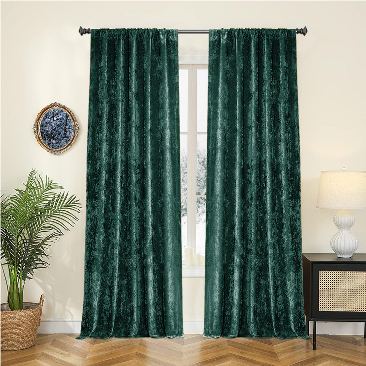 Velvet Curtain – Opaque, light and heat protection, 3 colors
