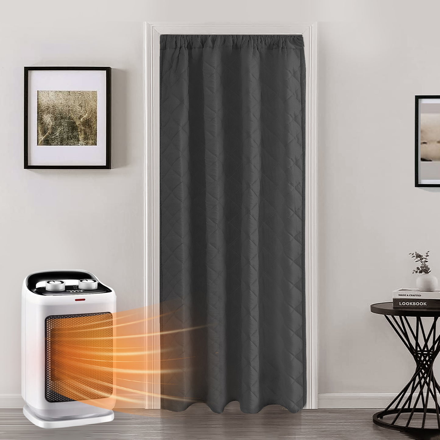 Gesteppter Thermovorhang · Energiesparender Vorhangliner · Wärmeschutz