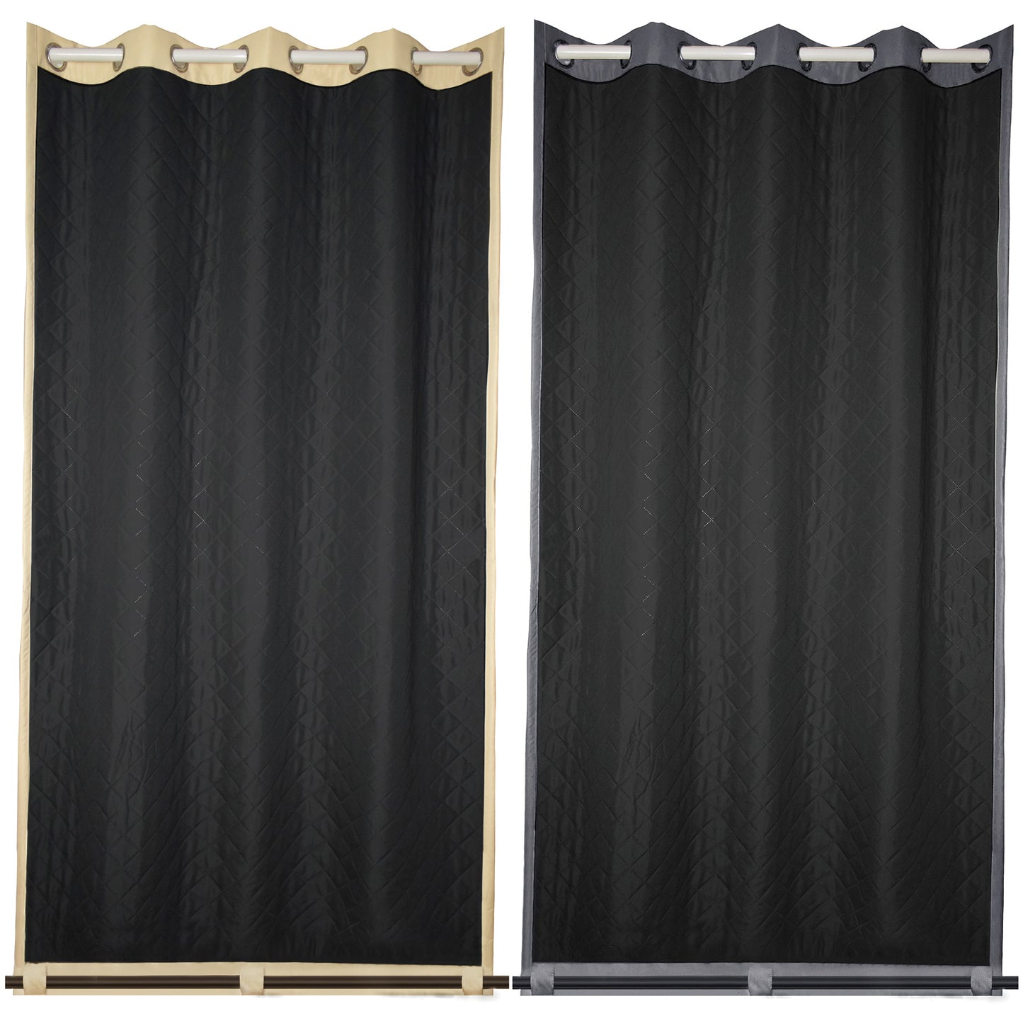 Wasserdichter gesteppter Outdoor-Thermovorhang · 100 % Blackout