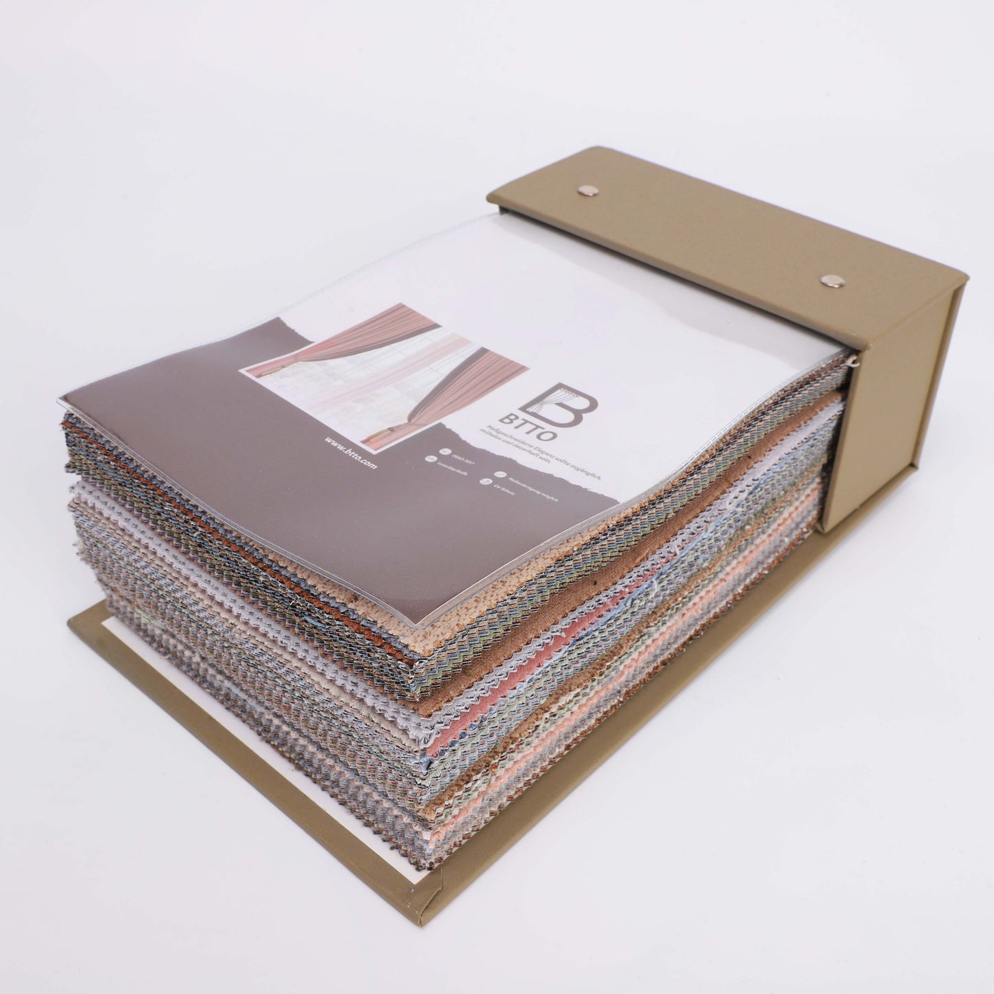 BTTO Stoffmusterbuch für Vorhänge mit verschiedenen Farben und Texturen 2