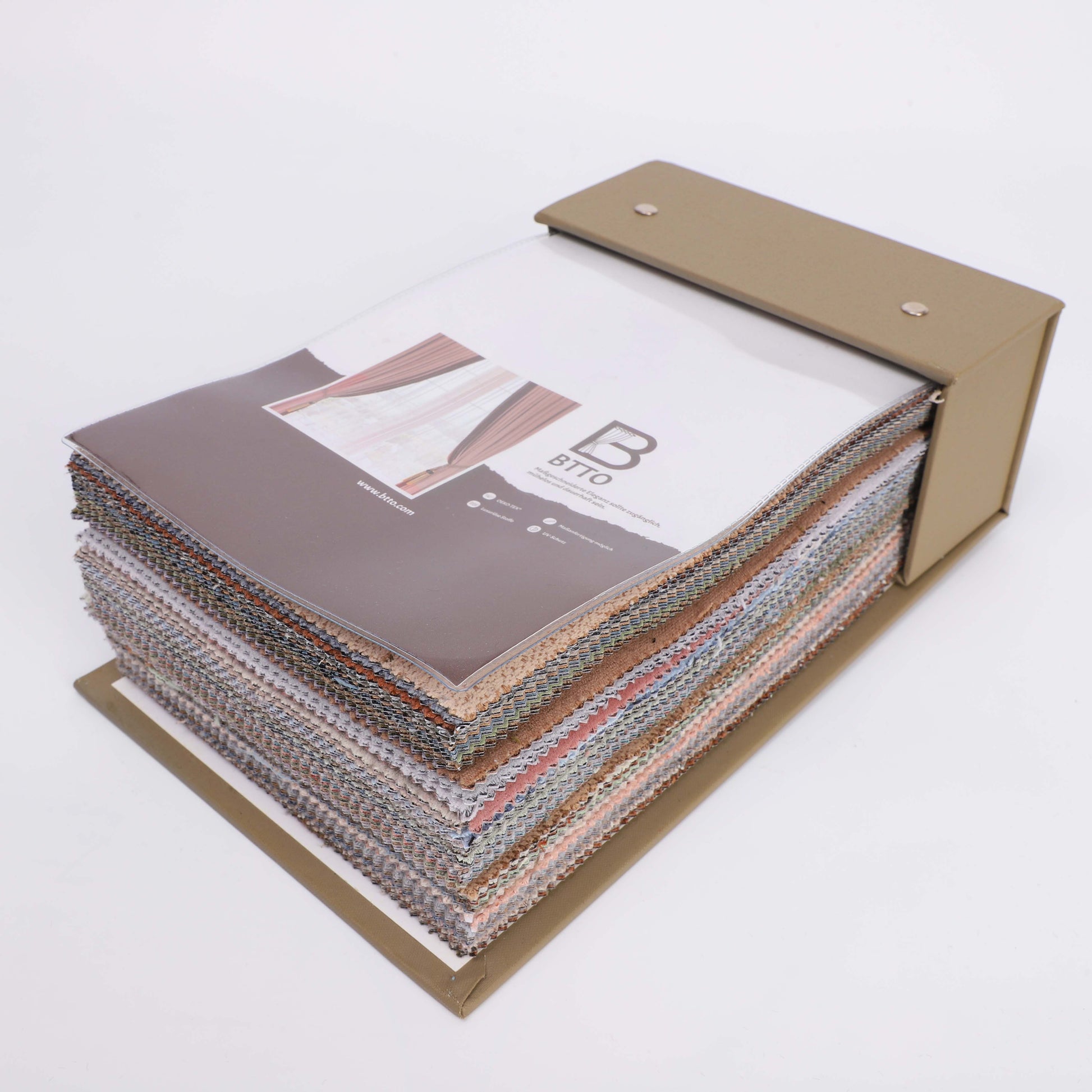 BTTO Stoffmusterbuch für Vorhänge mit verschiedenen Farben und Texturen 2