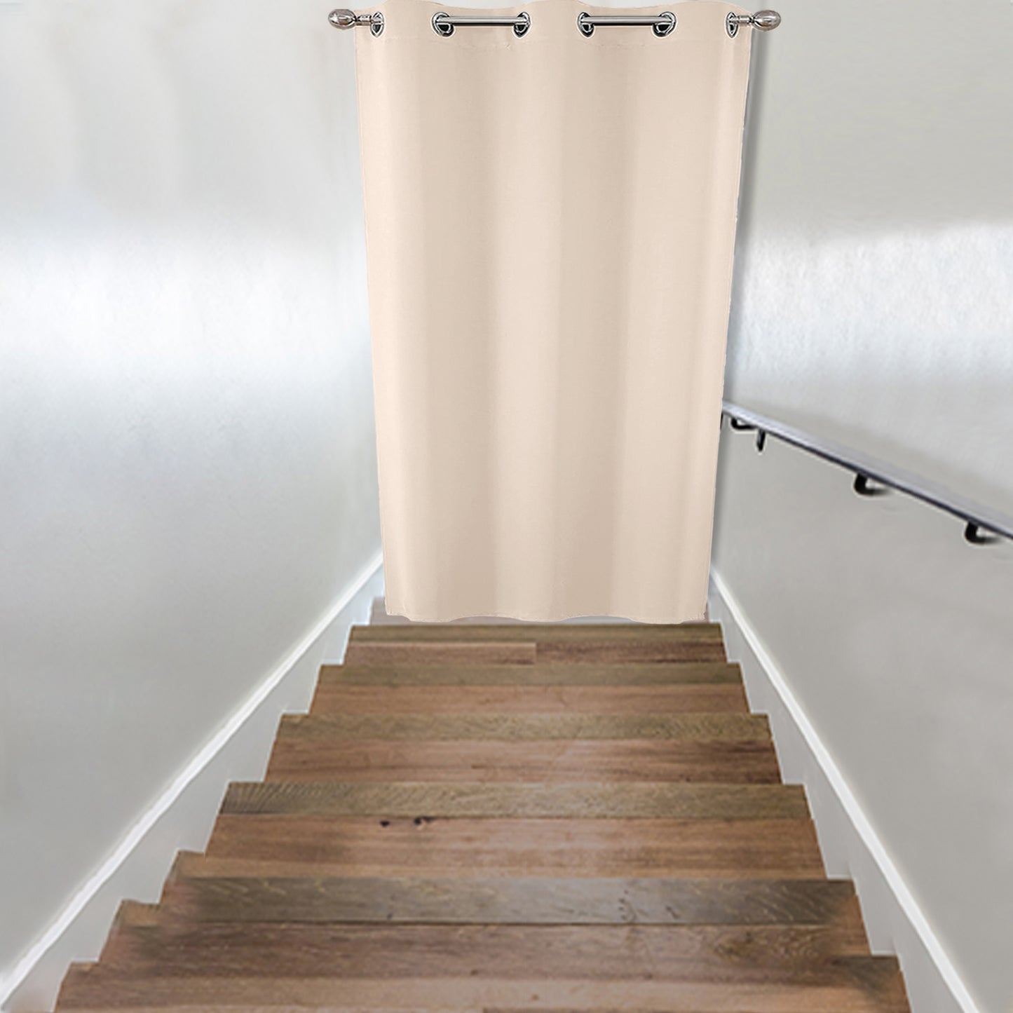 Verdunkelnde Türgardine – Thermo-Vorhang mit Ösen für Balkon, Küche oder Flur