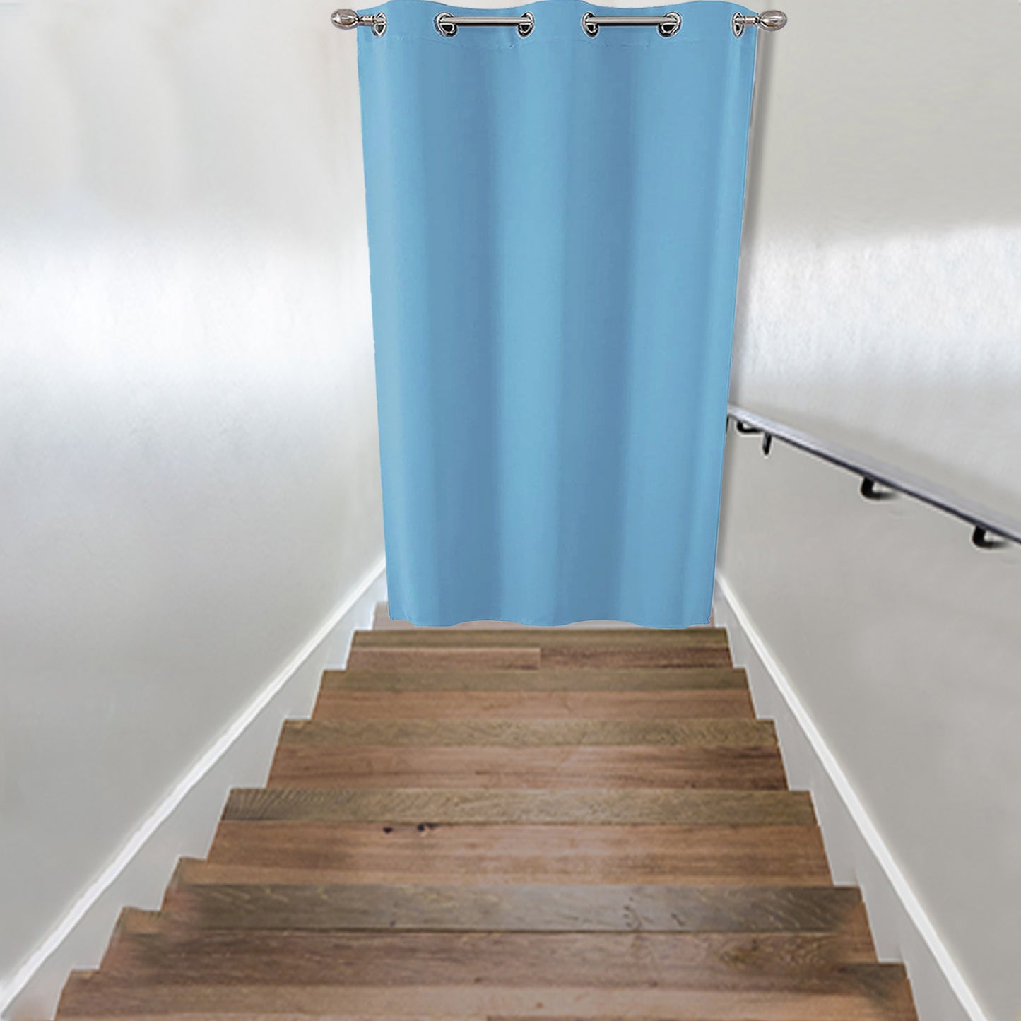 Verdunkelnde Türgardine – Thermo-Vorhang mit Ösen für Balkon, Küche oder Flur