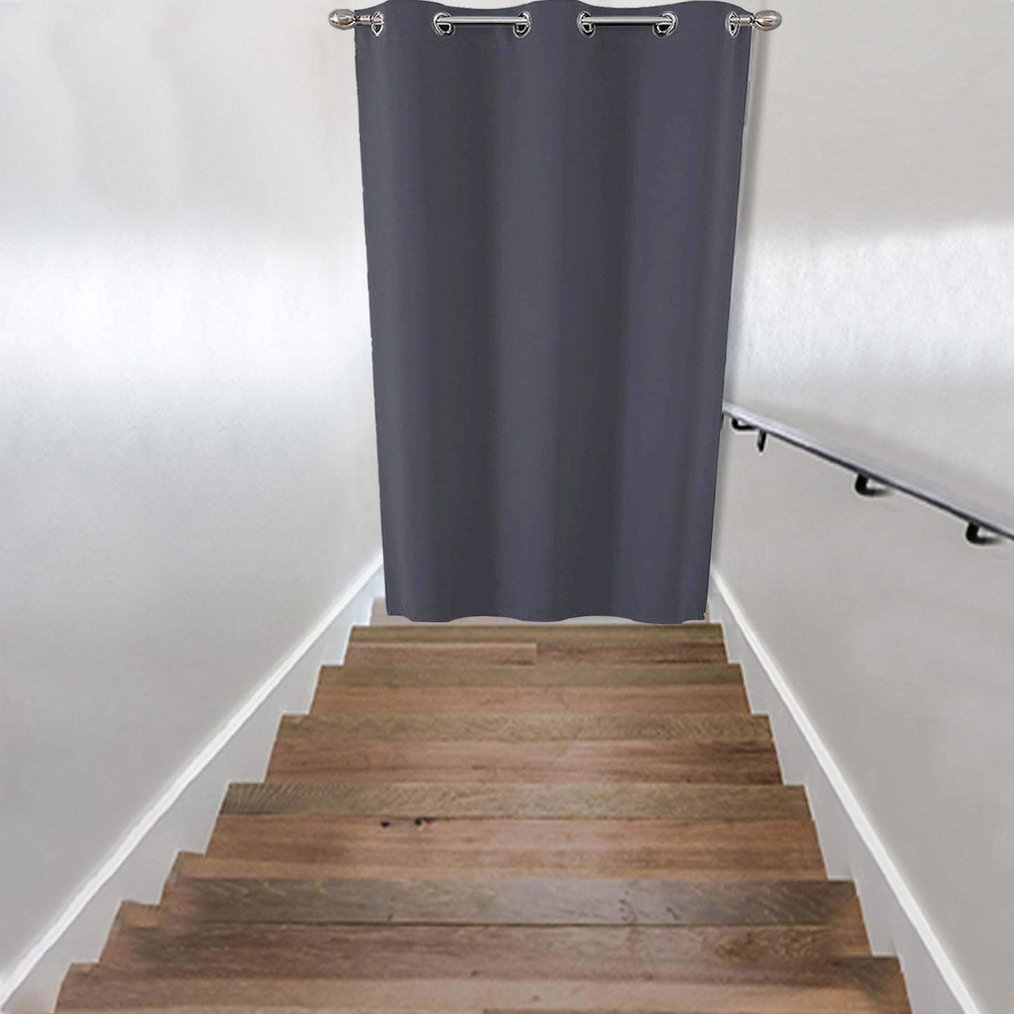 Verdunkelnde Türgardine – Thermo-Vorhang mit Ösen für Balkon, Küche oder Flur