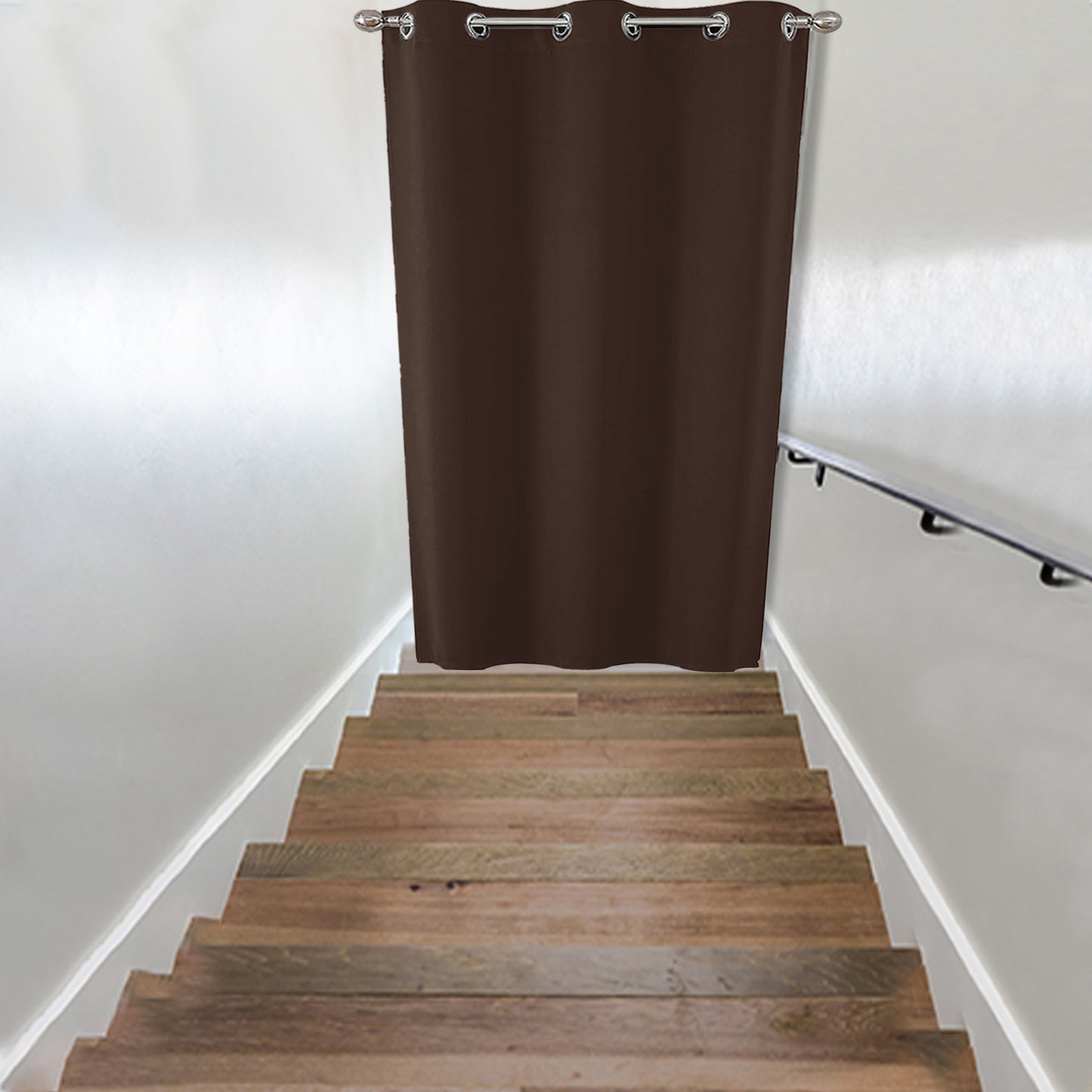 Verdunkelnde Türgardine – Thermo-Vorhang mit Ösen für Balkon, Küche oder Flur