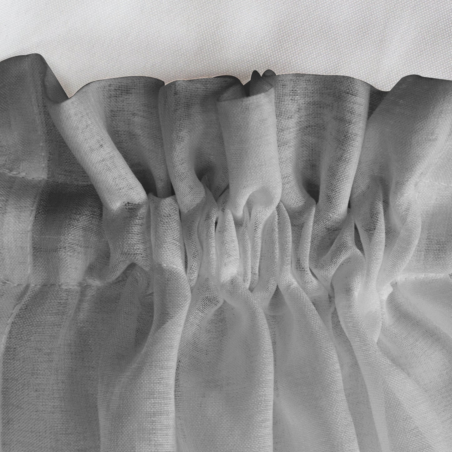 Türvorhang aus Voile – Transparente Kurzvorhänge mit Stangentasche