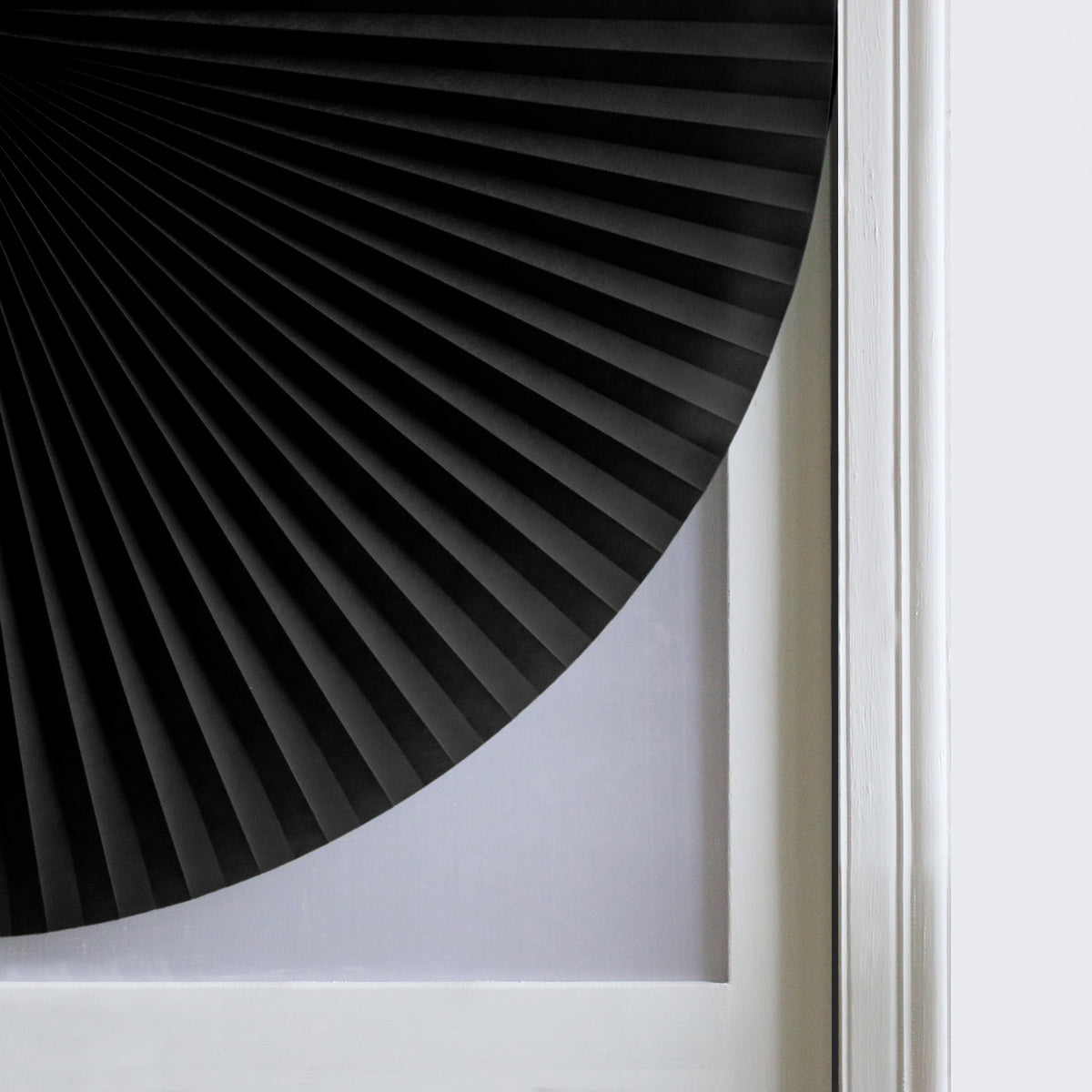 Stores de balcon auto-adhésifs, 1 panneau, noir, 60 x 150 cm/60 x 180 cm/90 x 150 cm/90 x 180 cm
