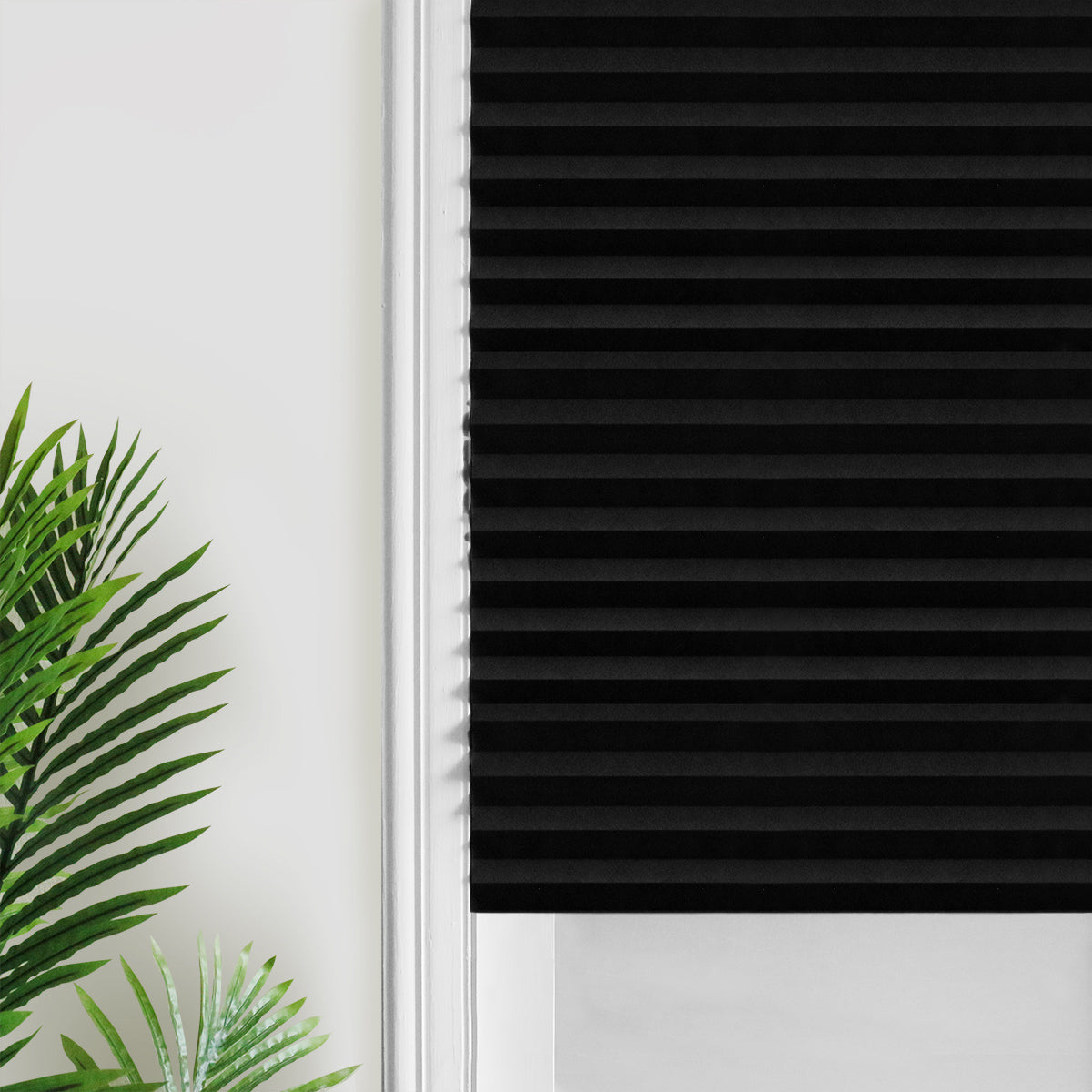 Stores de balcon auto-adhésifs, 1 panneau, noir, 60 x 150 cm/60 x 180 cm/90 x 150 cm/90 x 180 cm