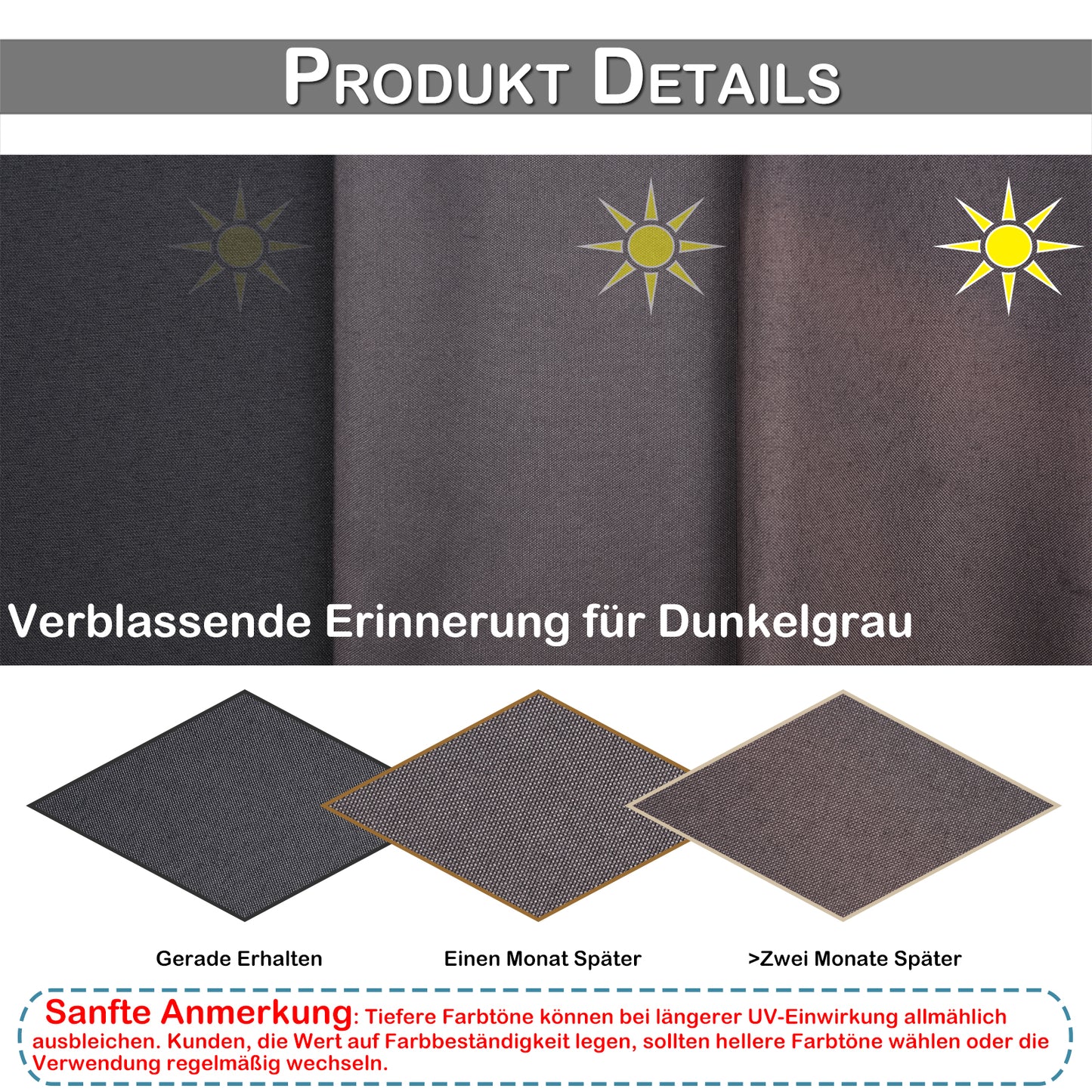 Wasserabweisender und Windstabiler Outdoor Vorhang für Terrasse und Garten