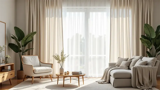 Light color living room home furnishings