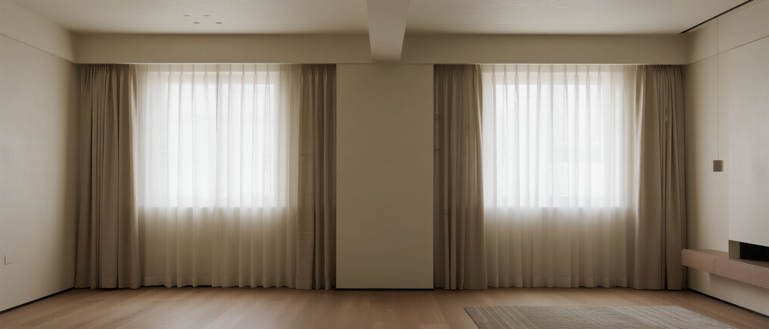 Wandbreite und deckenhoch: Vorhänge als architektonisches Gestaltungselement