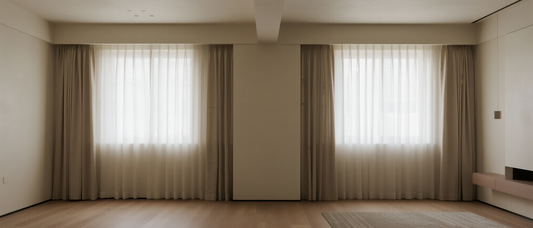 Wandbreite und deckenhoch: Vorhänge als architektonisches Gestaltungselement