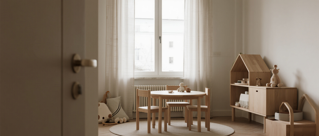 Ein stilvolles und funktionales Spielzimmer: So wird ein kleiner Essbereich zum Familienraum