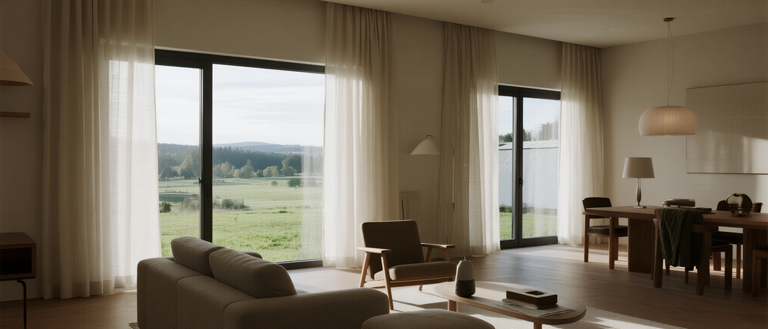 Vorhänge nutzen, ohne die Aussicht zu versperren: So gelingt es