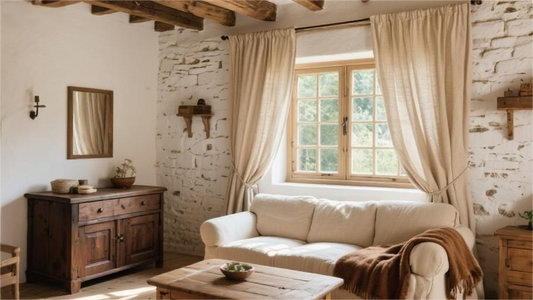 Gardinen für rustikale Einrichtungen: Natürlichkeit trifft Gemütlichkeit