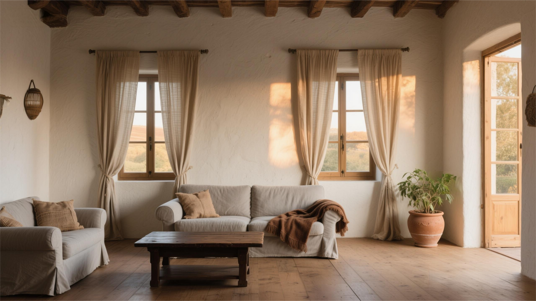 Gardinen für rustikale Einrichtungen: Natürlichkeit trifft Gemütlichkeit