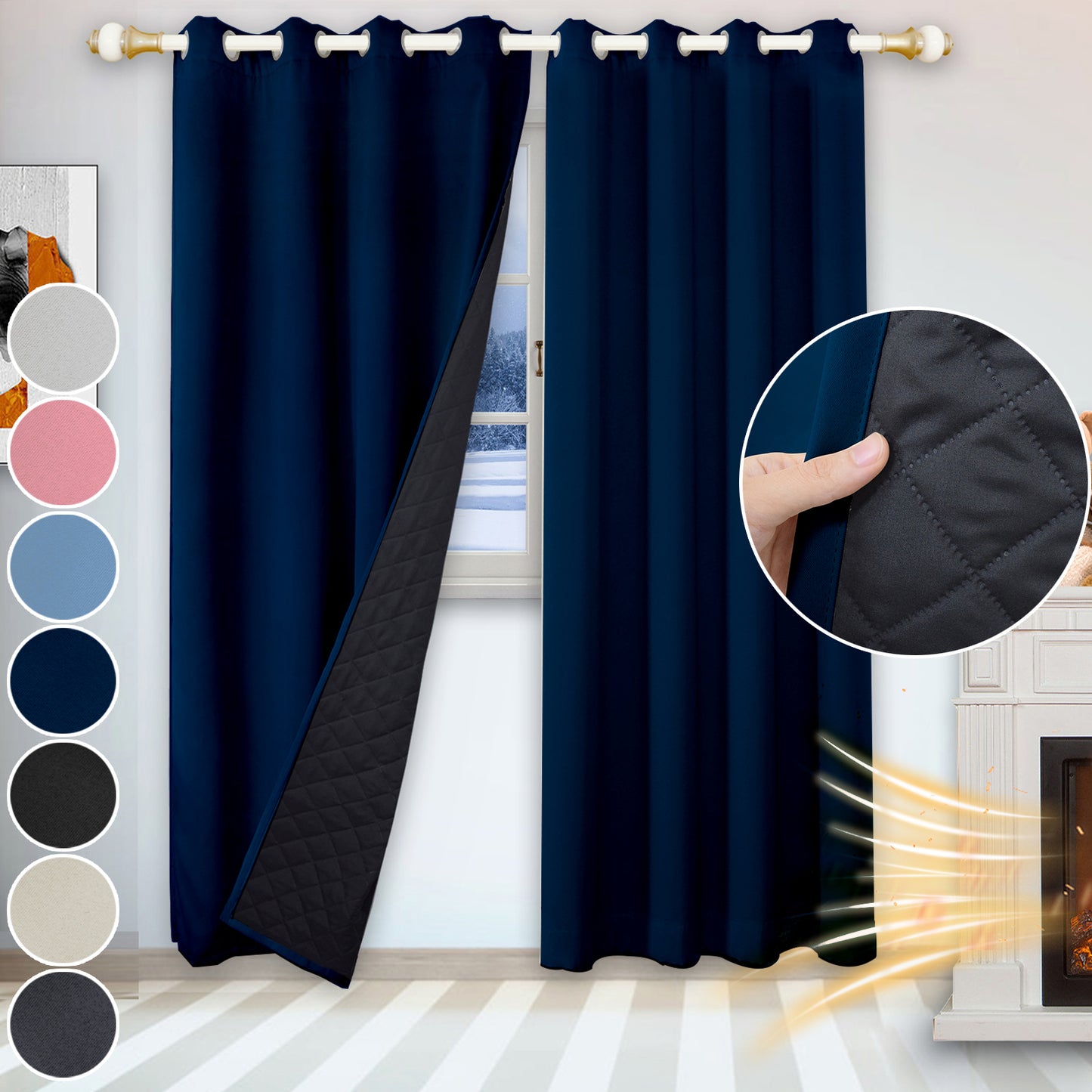 Heavy Duty Quilted Curtain