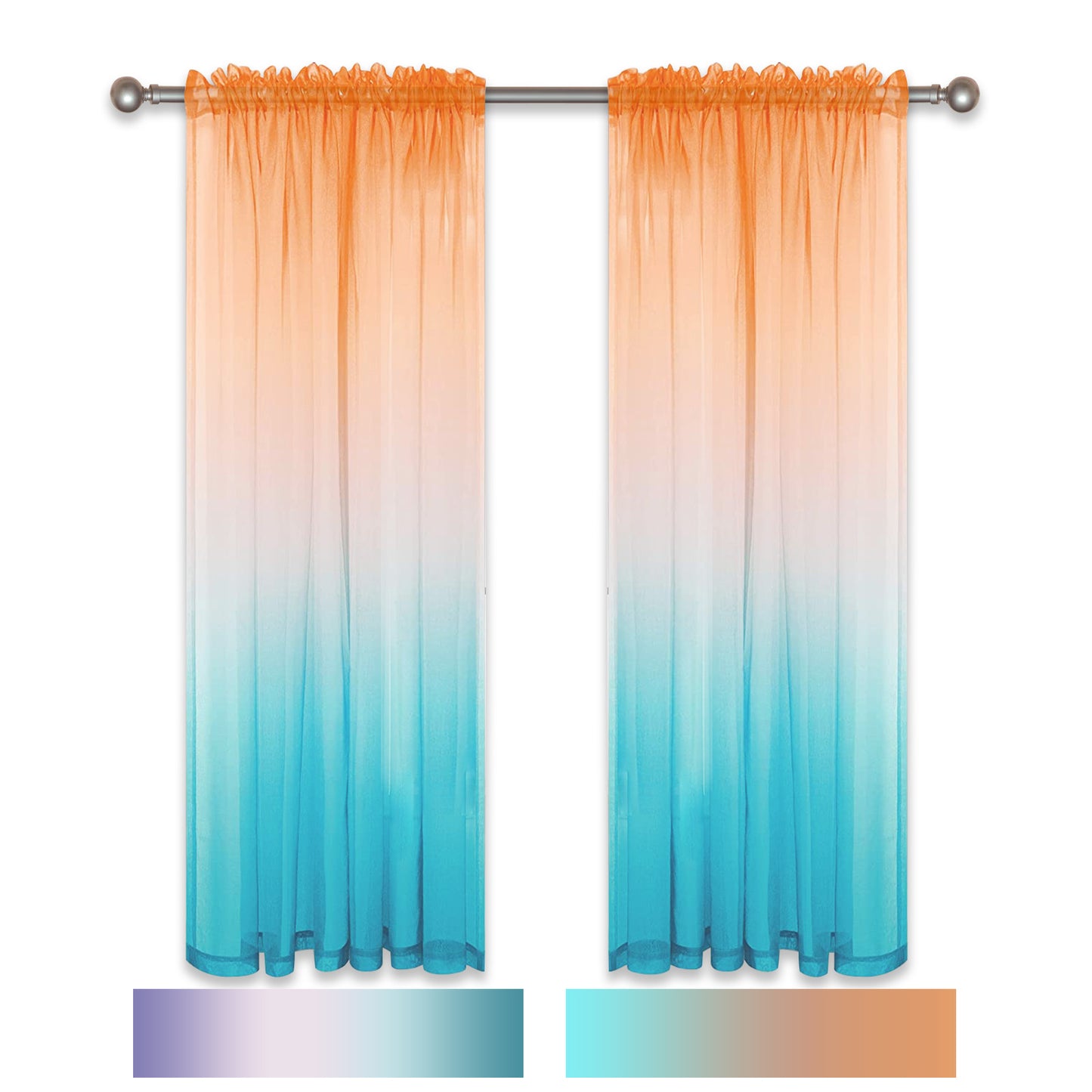 Curtain up and down gradient netting
