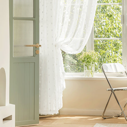 Weiße Fenster Gardinen Pompom Vorhänge Boho Sheer Tür Vorhänge