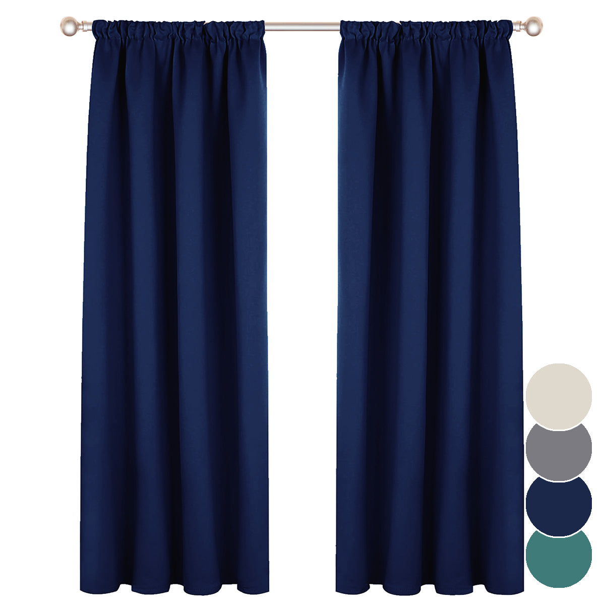 solid blackout curtain