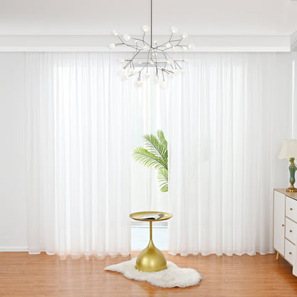 Rideaux à rayures verticales, 1 panneau, blanc, 132 x 160 cm/132 x 183 cm/132 x 213 cm/132 x 241 cm